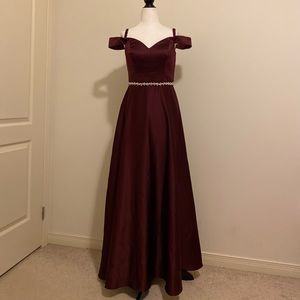 Bridesmaid Burgundy Dress